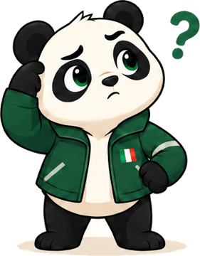 O Panda pensando